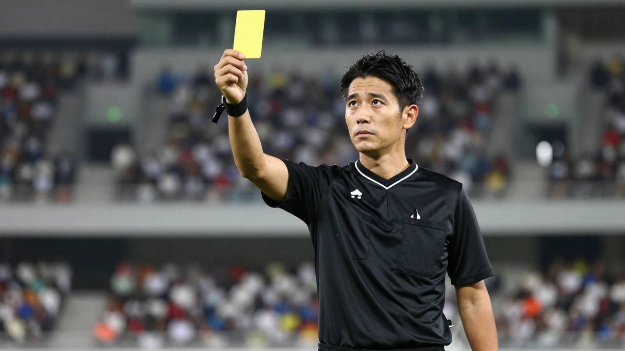 Japanese referee Yusuke Araki, who served as an assistant at the World Cup, officiated the Cercle Brugge vs KAA Gent...