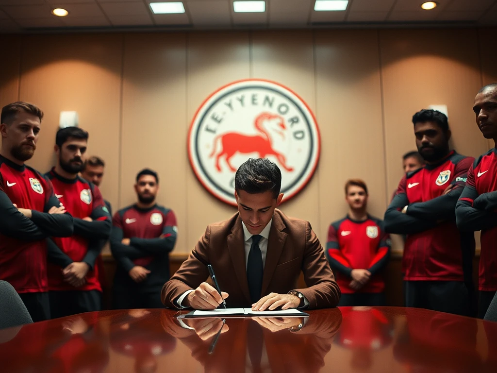 Dick Schreuder blijft bij N.E.C. Nijmegen, Feyenoord zoekt een nieuwe trainer na het ontslag van Robin van Persie...