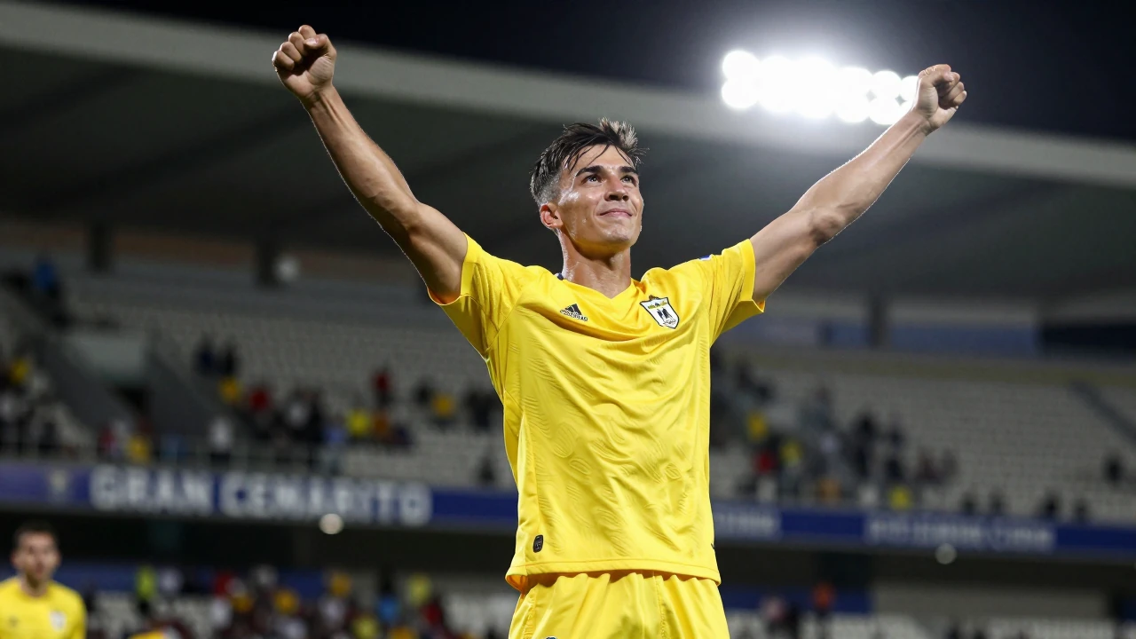 La afición amarilla muestra su apoyo inquebrantable a la UD Las Palmas en las afueras del Estadio Gran Canaria. La pasión...