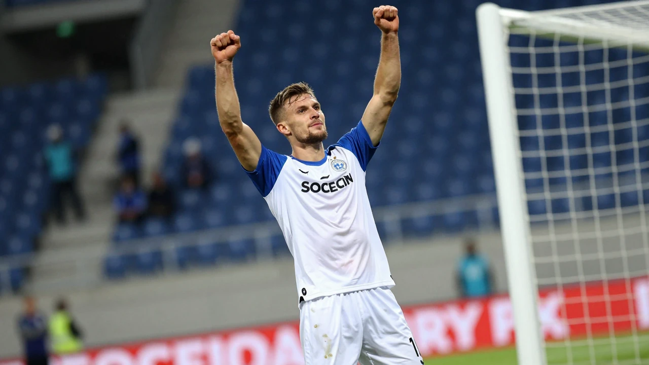 Pogoń Szczecin: Attila Szalai strzelił pierwszego gola dla Pogoni Szczecin w wygranym 3:1 meczu z Motorem Lublin