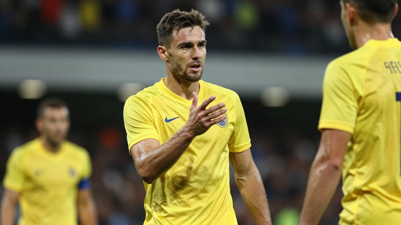 Tension between Fenerbahçe SK's Milan Skriniar and Beşiktaş's Dušan Vlahović in the derby led to yellow cards from...