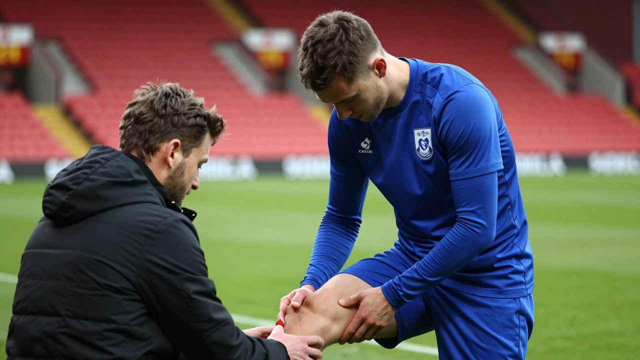 Ipswich Town have four injury absentees for their Premier League match against Manchester United, who are also missing...
