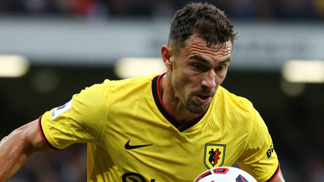 Watford hosted Huddersfield Town in a Sky Bet Championship fixture at Vicarage Road in January 2021, a match captured in...