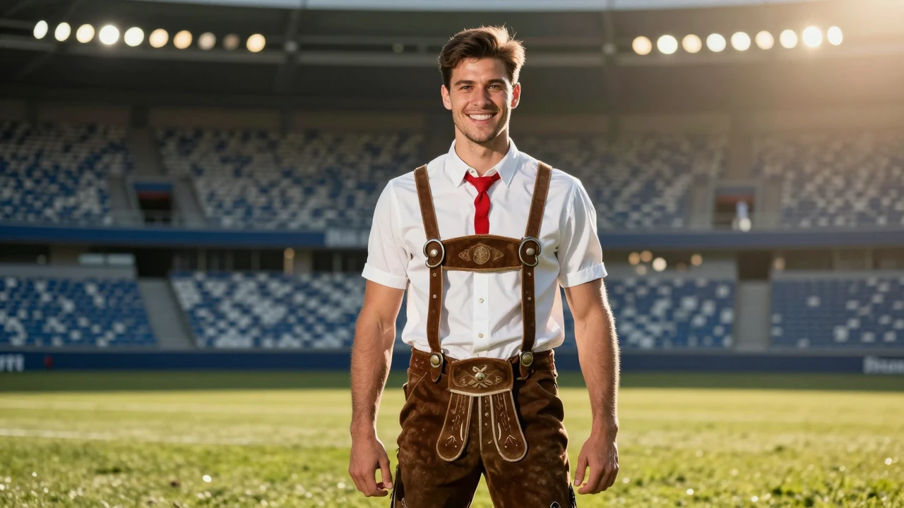 Die Spieler von Bayern München haben sich für die traditionelle Wiesn-Visite in Lederhosen ablichten lassen, wobei sich...
