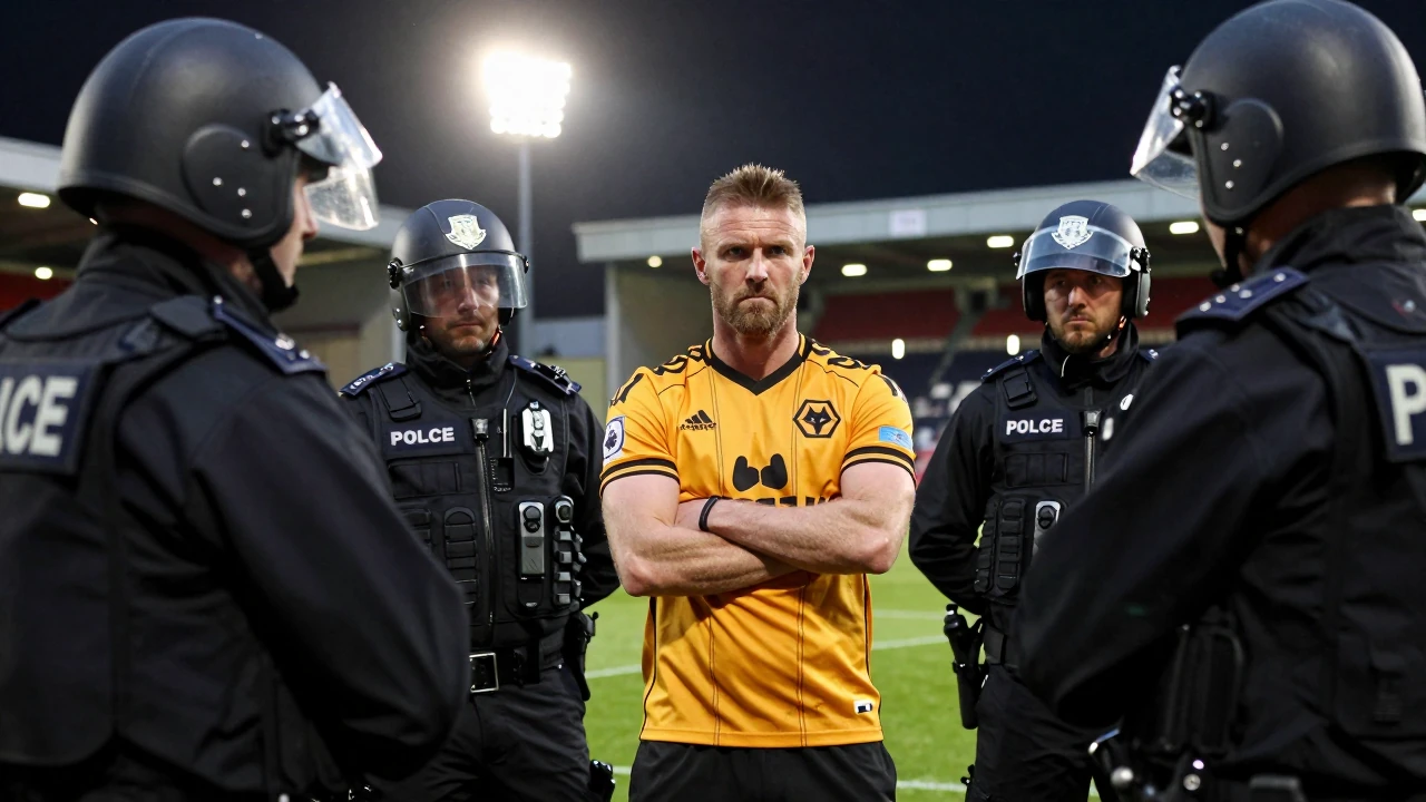 Violence erupted in the stands during the EFL Cup match between Wolverhampton Wanderers and Port Vale, with police...