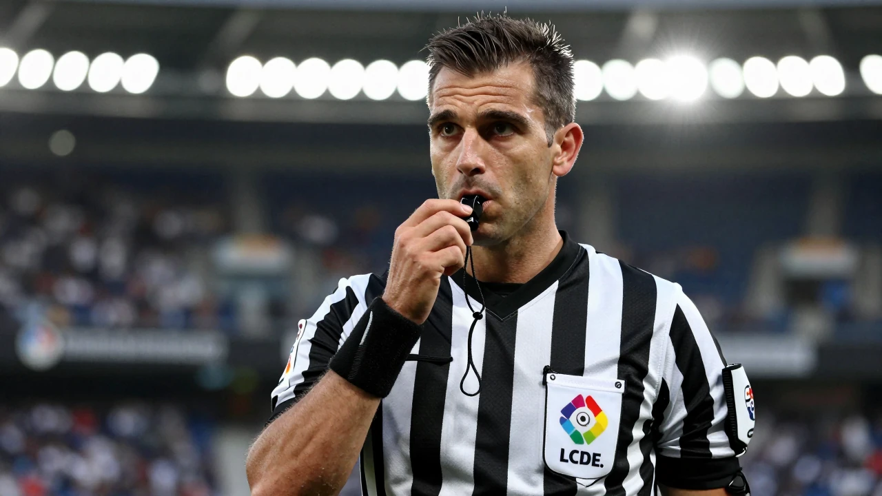 El árbitro aragonés Carlos Muñiz, recién ascendido a Primera División, dirigirá el partido entre Espanyol y Levante este...