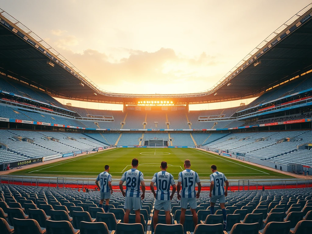 Real Sociedad presenta su nueva camiseta para la temporada 2026/2027 con detalles dorados y líneas gruesas, diseñada por...