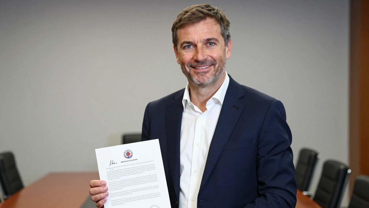 Dundee United manager Steven Pressley signs a new rolling contract, joking it allows his wife to move to Scotland