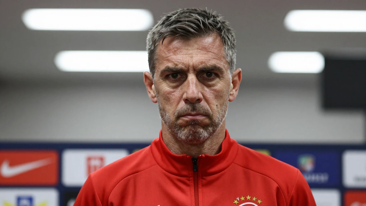 Konyaspor teknik direktörü İlhan Palut, takımın Süper Lig'deki dördüncü yenilgisinin ardından düzenlediği basın...