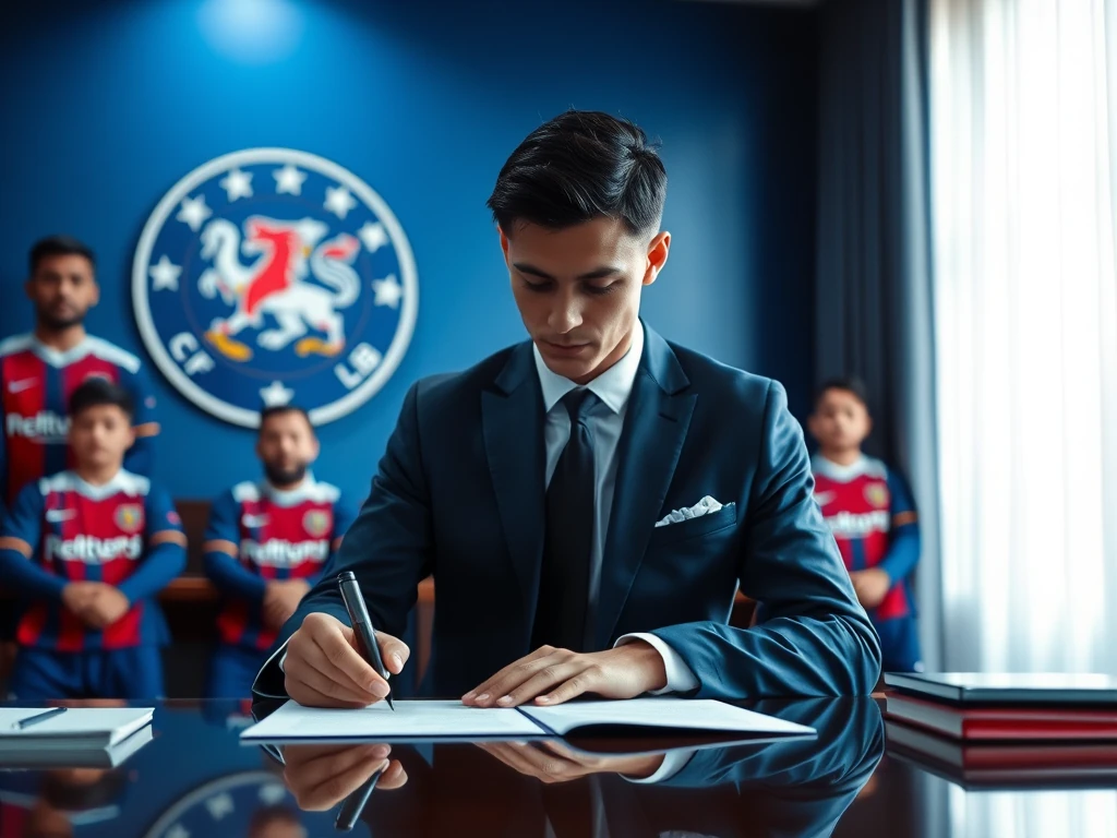 Anthony Gordon Signs His Contract with FC Barcelona