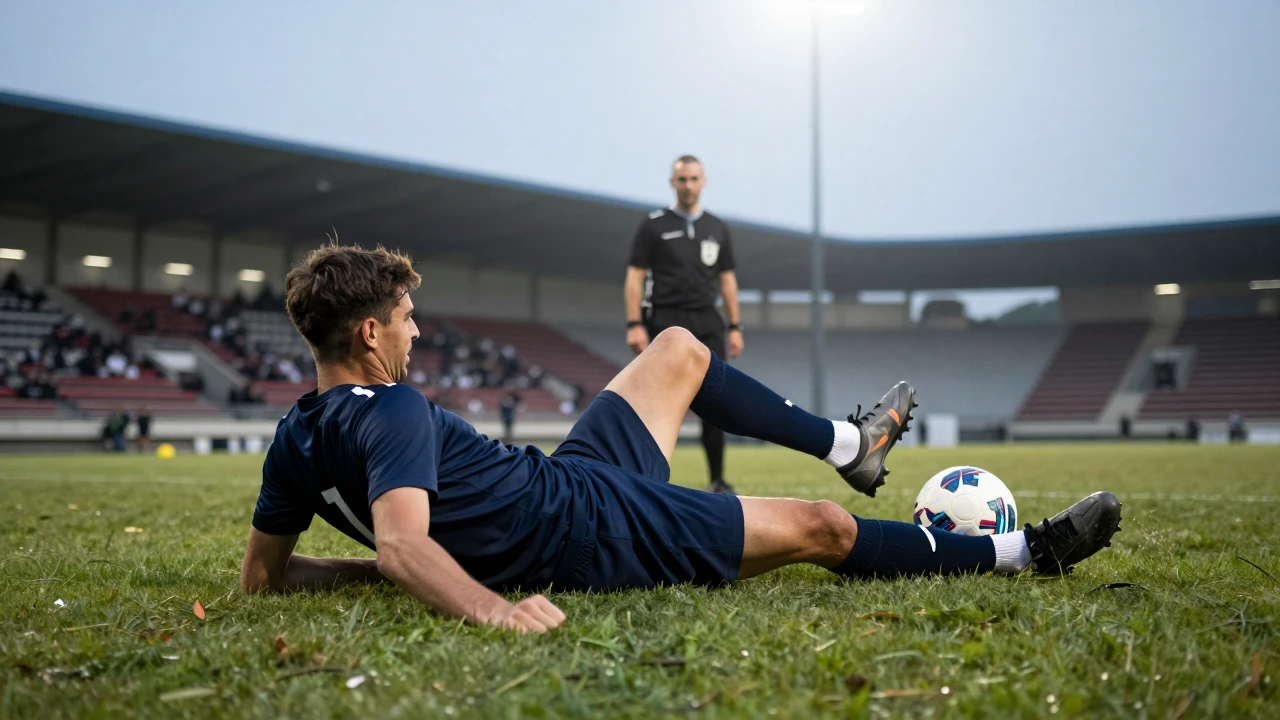 Djurgårdens Christos Almyras fick rött kort för en spark mot GAIS Henry Sletsjö i måndagens 2-0-förlust, en dom som hans...