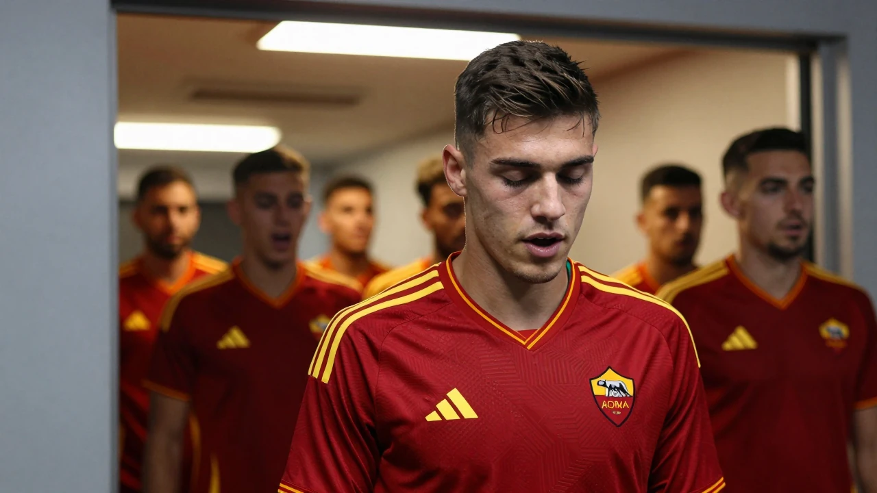Un gruppo di amici all'aeroporto Fiumicino ha cantato l'antifona dell'AS Roma, creando un momento viral sui social media...