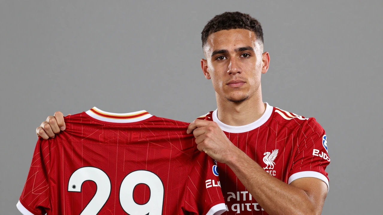 Liverpool FC's record signing Bradley Barcola selects the number 29 shirt, influenced by a FIFA video game icon, joining...