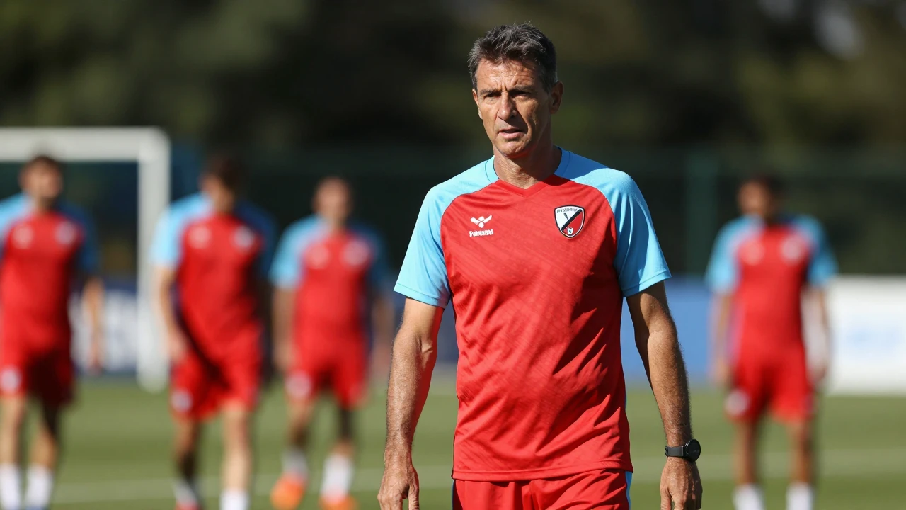 Der SC Freiburg absolviert sein Sommertrainingslager im sterreichischen Schruns, während der Trainer Julian Schuster und...