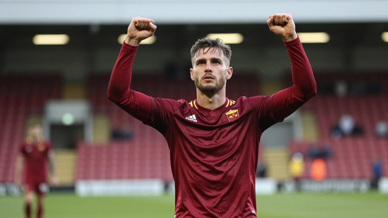 Dylan Levitt's debut goal helped Motherwell to a 3-0 Premiership win over Dundee United, lifting the side to fifth in the...