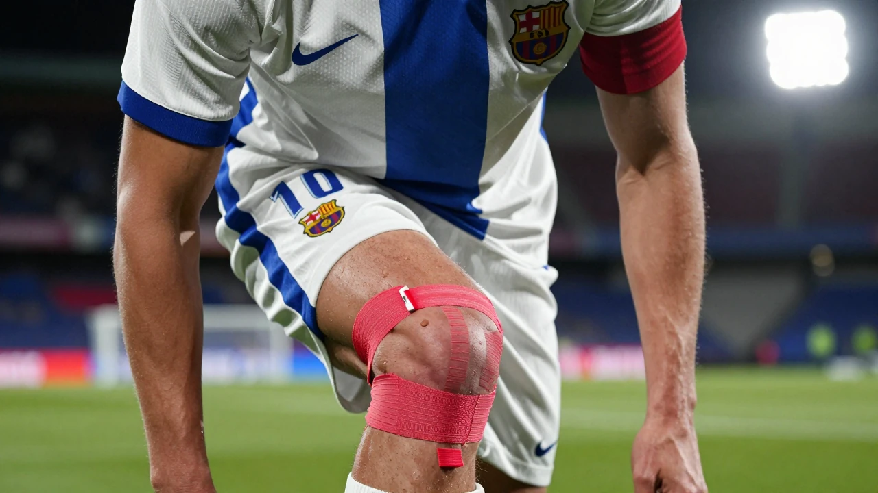 Everton's hopes of signing Roony Bardghji have been dealt a blow as the Barcelona winger suffered a serious knee injury...