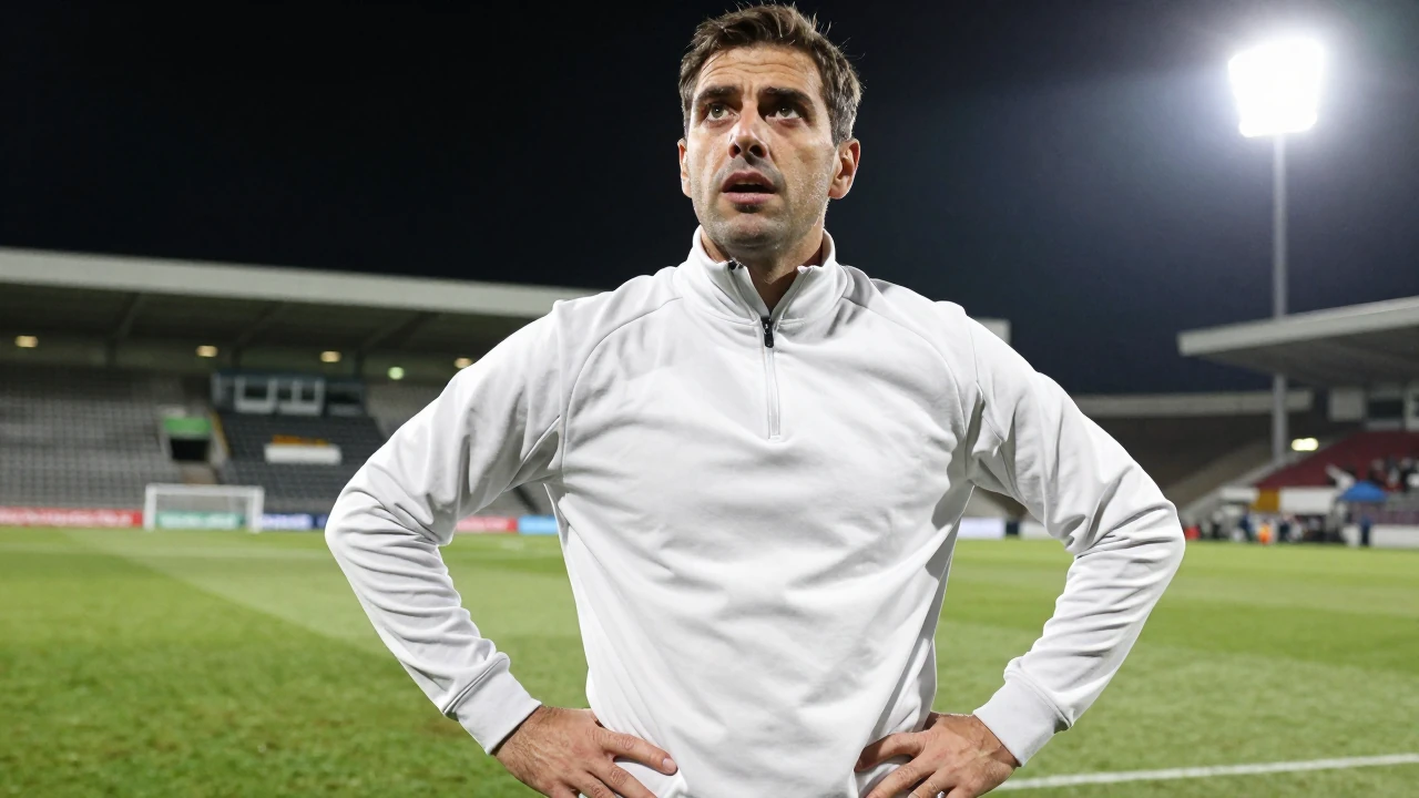 Telstar-trainer Henk Brugge legt uit waarom hij aanvoerder Jeff Hardeveld op de bank liet starten tegen ADO Den Haag, een...