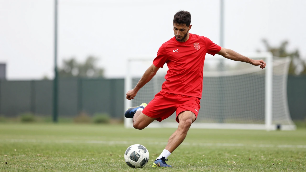A DFL video shows Bayer Leverkusen defender Edmond Tapsoba accidentally passing the ball to coach Xabi Alonso during...