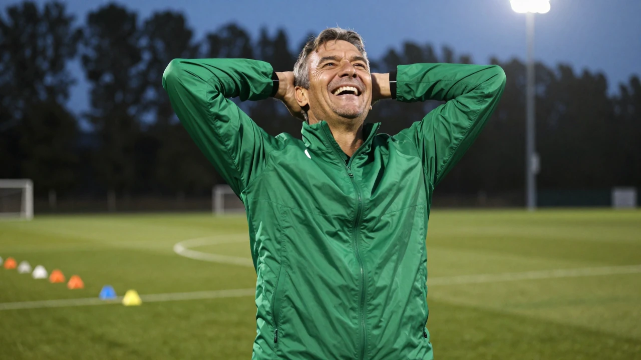 Werder-Trainer Daniel Thioune zeigt sich beeindruckt, dass sein Co-Trainer Christian Groß am Samstag im Legenden-Spiel...