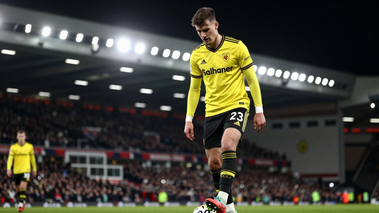 Watford centre-back Travis Akomeah suffers a partial tear in his foot, ruling him out for six to eight weeks
