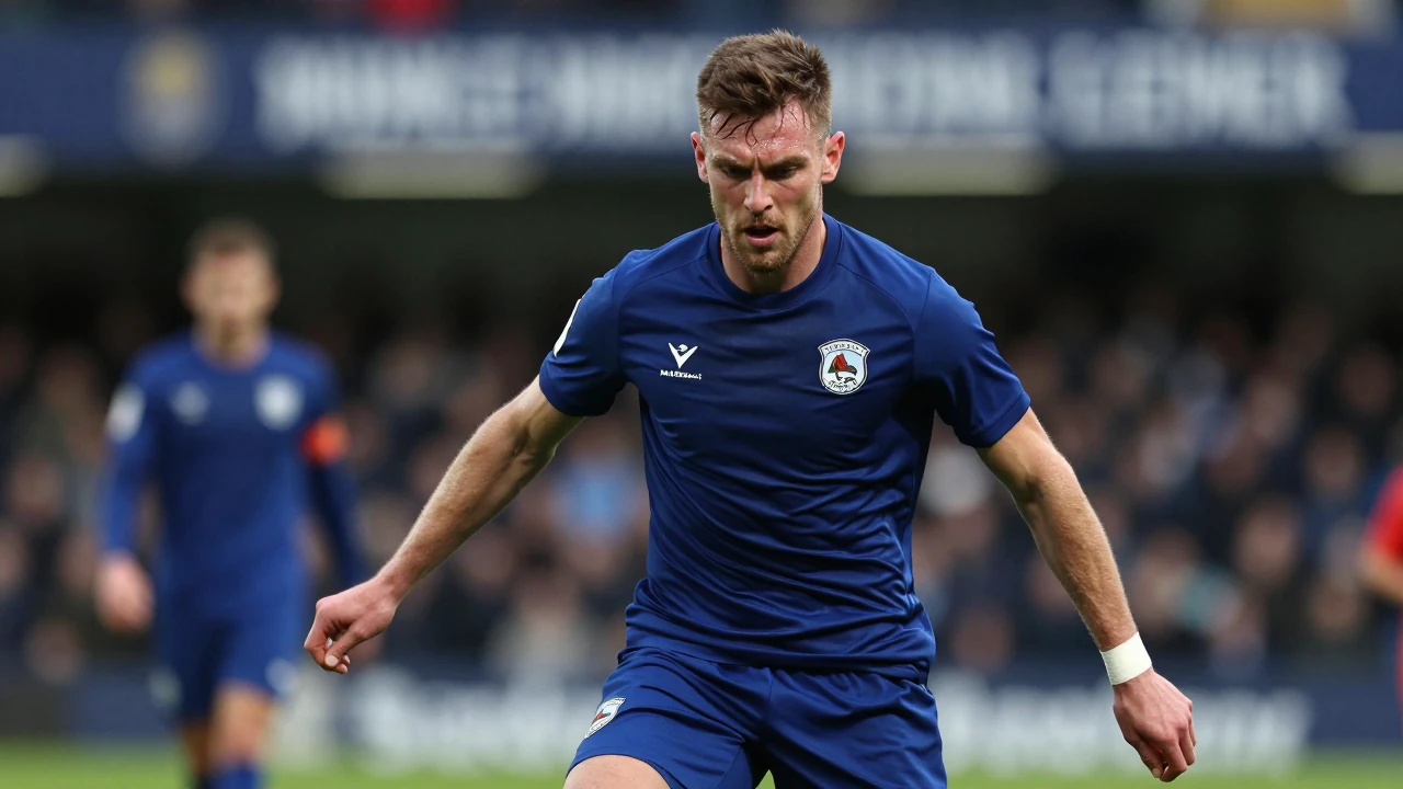 A William Hill Premiership fixture between Falkirk and Motherwell at Falkirk Stadium on 2nd May 2026 was documented by a...