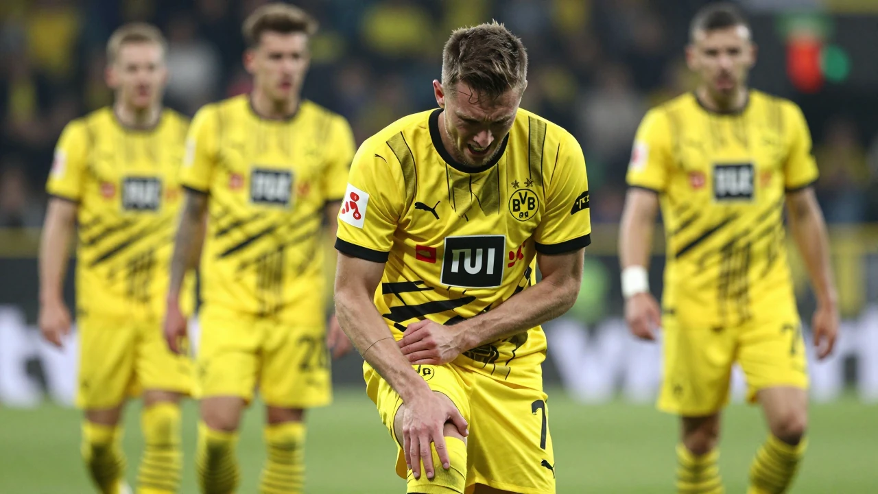 Borussia Dortmunds Bundesliga-Auftakt gegen den HSV wurde durch eine Verletzung eines Torschützen getrübt, der früh...