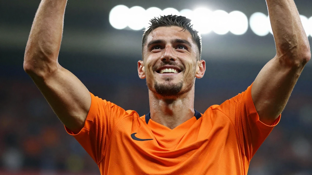 Henk Veerman scored four goals, including a spectacular backheel, as FC Volendam thrashed FC Dordrecht 6-1 in their...