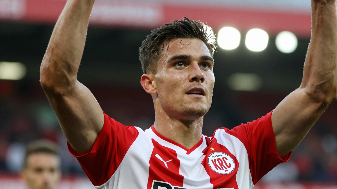 KRC Genk speelt op 20 februari 2027 uit tegen KV Kortrijk in de Jupiler Pro League, terwijl beide teams verschillend...