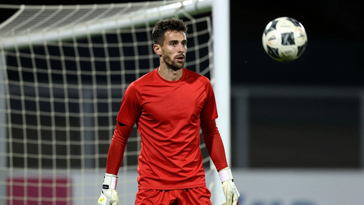 Dick Schreuder van NEC neemt genoegen met een punt na een stroeve 2-2 gelijkspel tegen Excelsior, waarbij Noé Lebreton in...