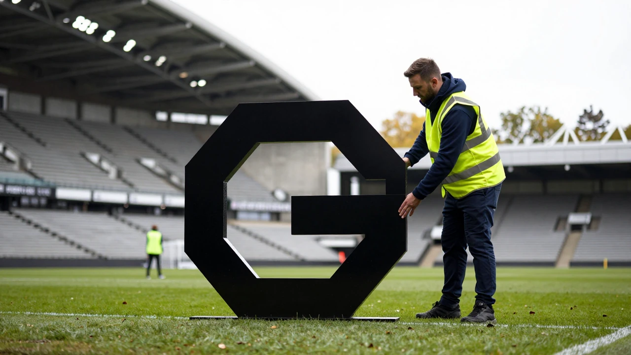 Newcastle United have begun installing the club's new crest and a separate stadium logo across St James' Park, part of a...