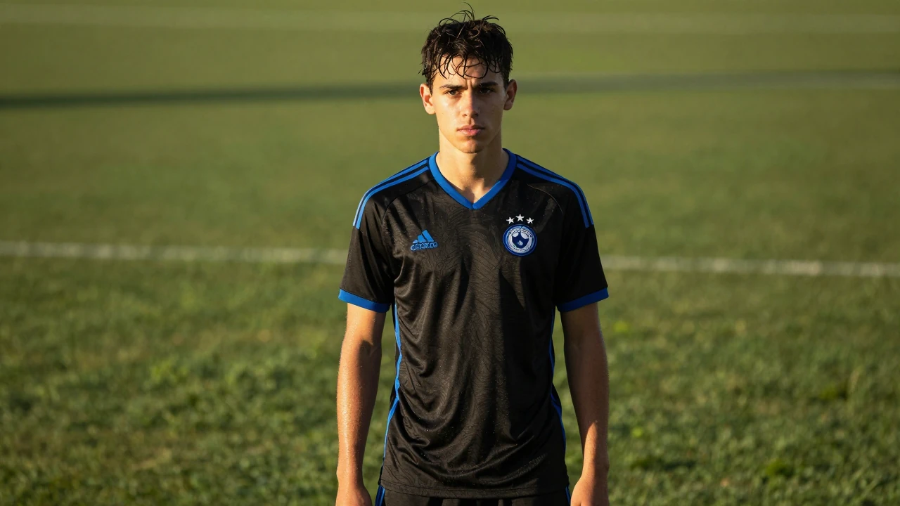 Portsmouth's new third kit for 2026/27 is black with royal blue accents and a crest honouring the city's Star and...