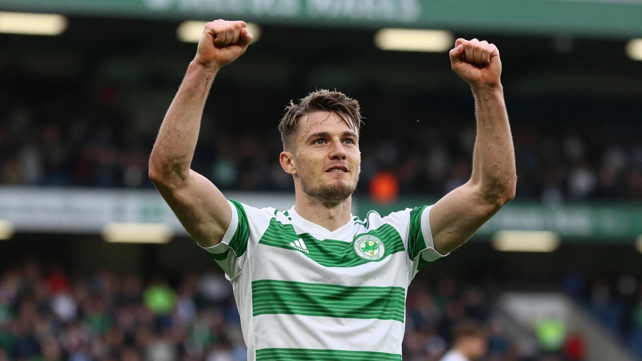 Celtic made it five wins from five in the Premiership with a 2-1 victory at St Mirren, maintaining their three-point lead...