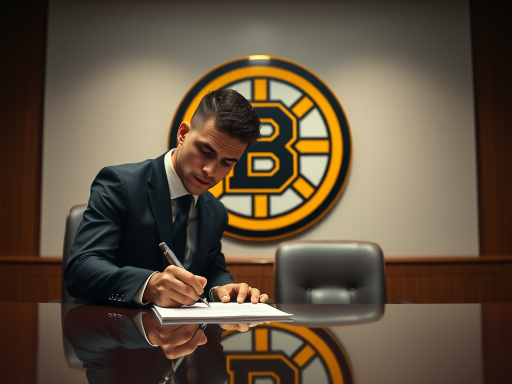 Boston Bruins Re-Sign Massachusetts Native to 1-Year Contract Extension