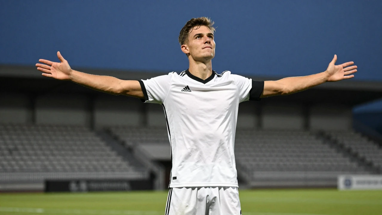En licensierbar bild från Reuters Connect visar Philip Bonde under Örebro SK:s bortamatch i Superettan mot Västerås den...