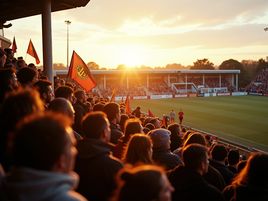 Haverfordwest County AFC's supporters create an electric atmosphere at New Bridge Meadow Stadium, especially during derby...