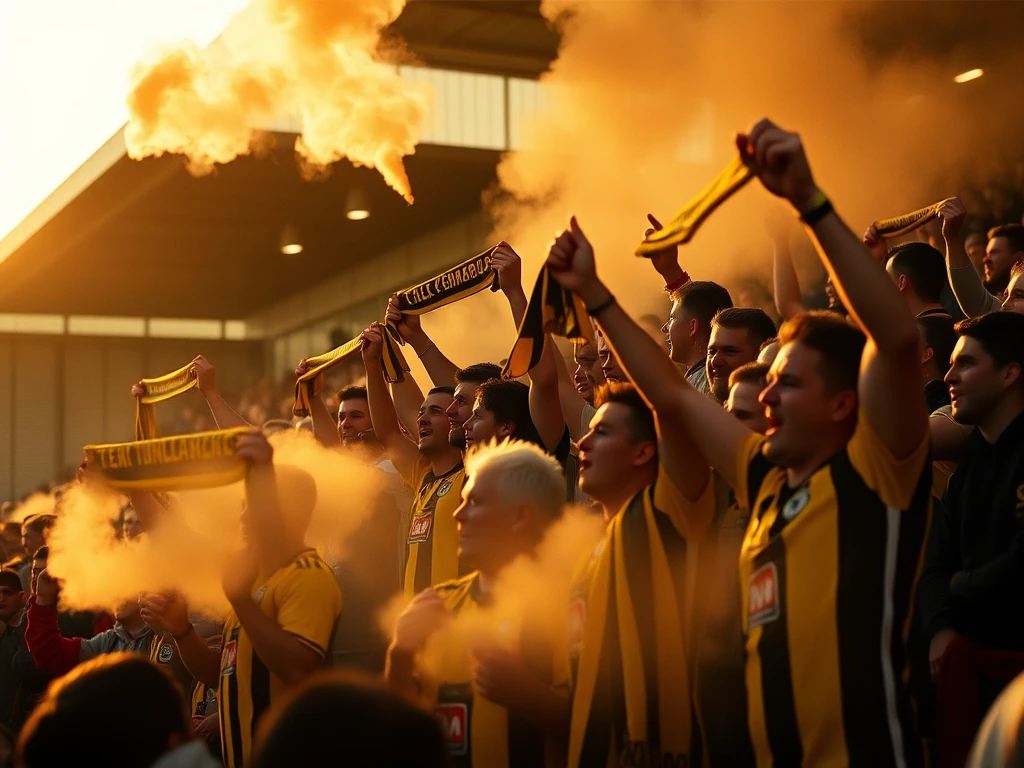 The vibrant traditions and rituals of Barry Town supporters create an unforgettable matchday atmosphere