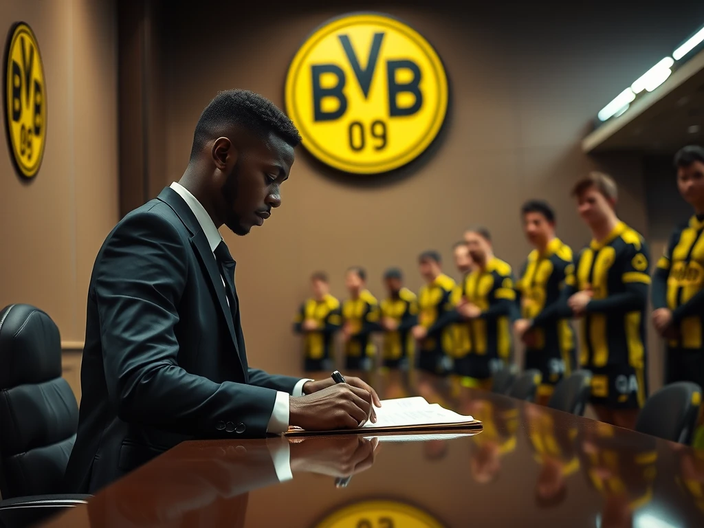 Borussia Dortmund verliert Flügelstürmer Karim Adeyemi an den FC Barcelona: Der 24-Jährige unterschreibt bis 2031 und...
