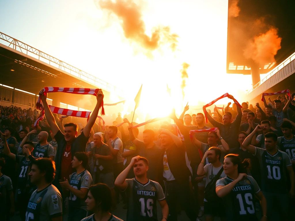 La cultura de los aficionados de Eibar se manifiesta en cada rincón del Estadio Municipal de Ipurúa