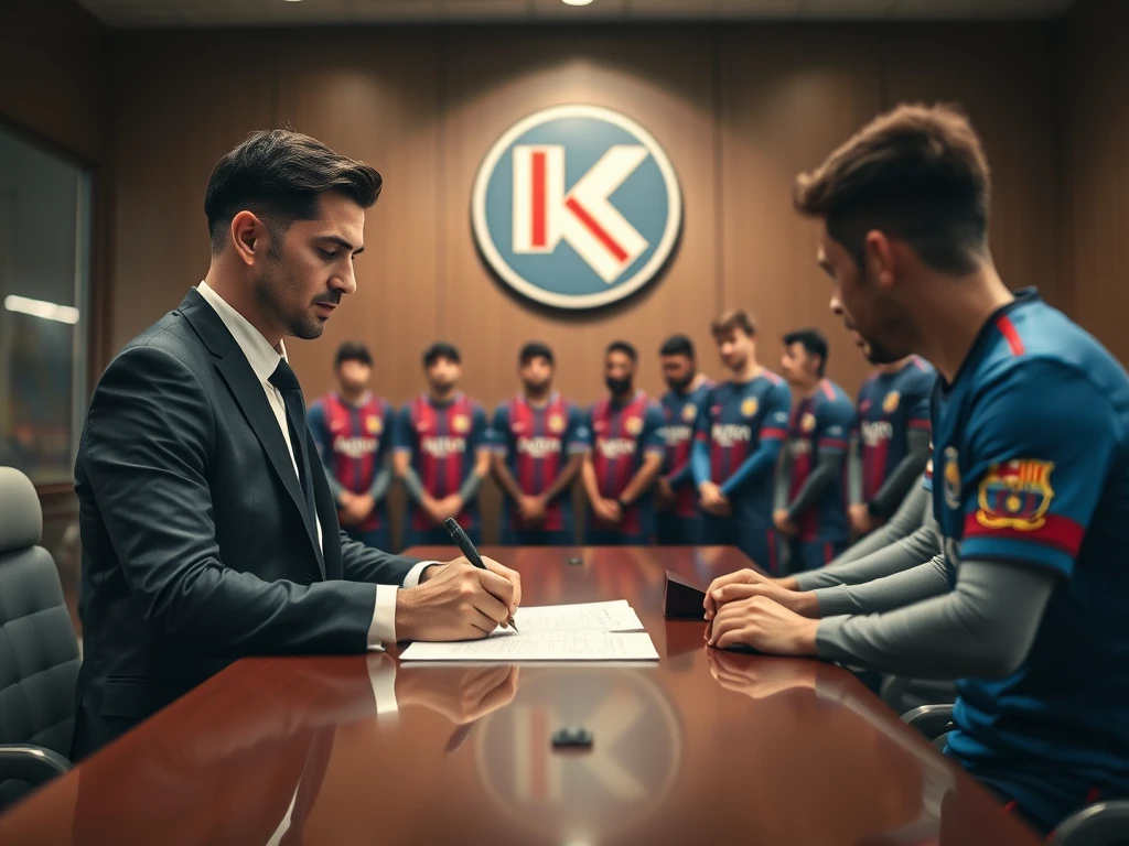 Barcelona signs Hamza Abdelkarim, sparking dispute