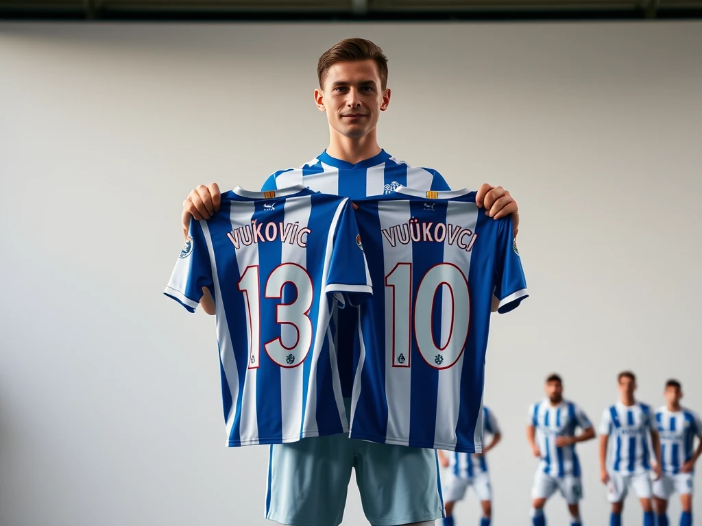 Brighton & Hove Albion has signed Croatian defender Luka Vušković from Tottenham Hotspur for €53m
