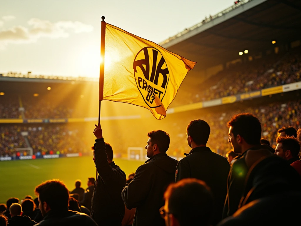 AIK-fansen hyllar Stanley Wilson med tifo!