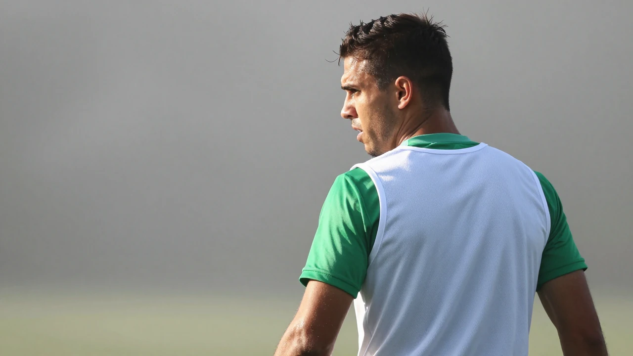 El delantero Pablo García anotó para el Racing Santander en la derrota ante el Rayo Vallecano en el Estadio Butarque, un...