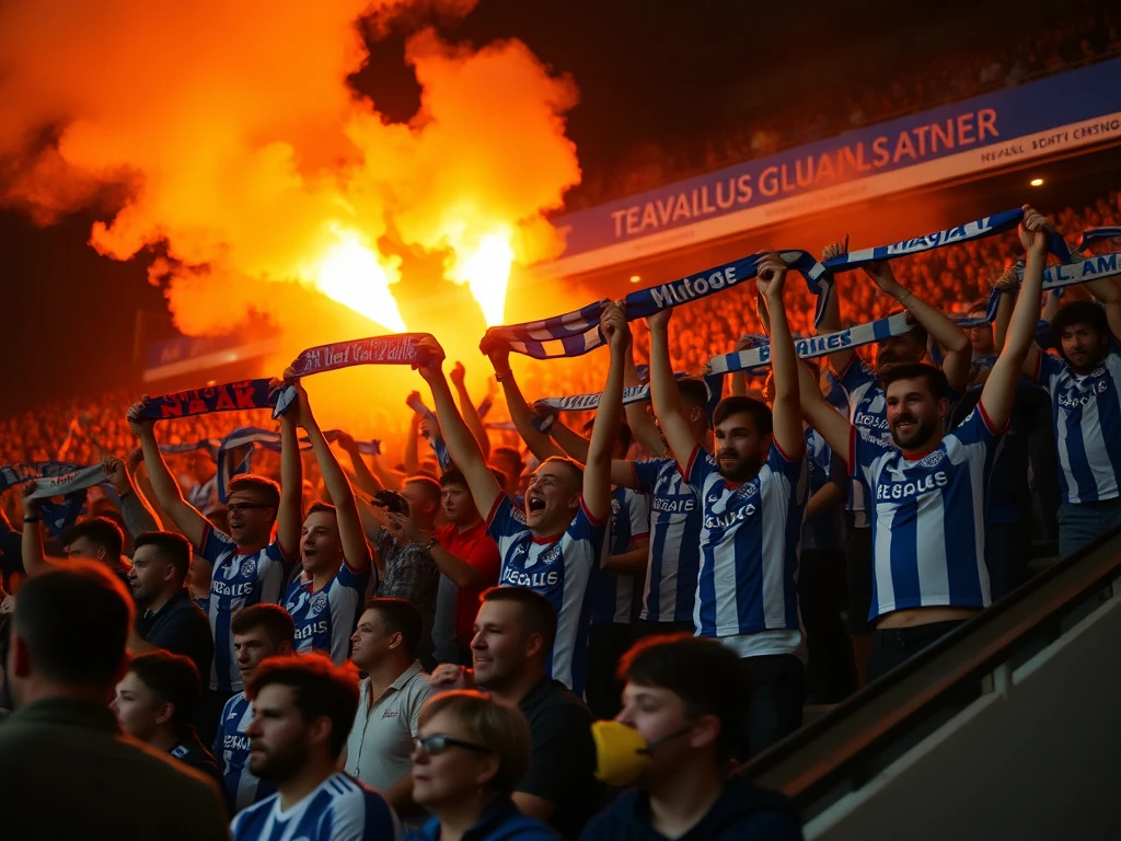 The passionate supporters of Everton Women create a vibrant atmosphere at Walton Hall Park, embodying the spirit of the...