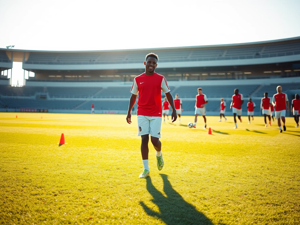 Arsenal's young talent Nwaneri scores in training match as new signing Tzolis makes debut