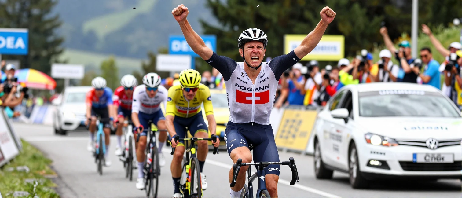Tadej Pogacar Wins Time Trial on Heavier Bike