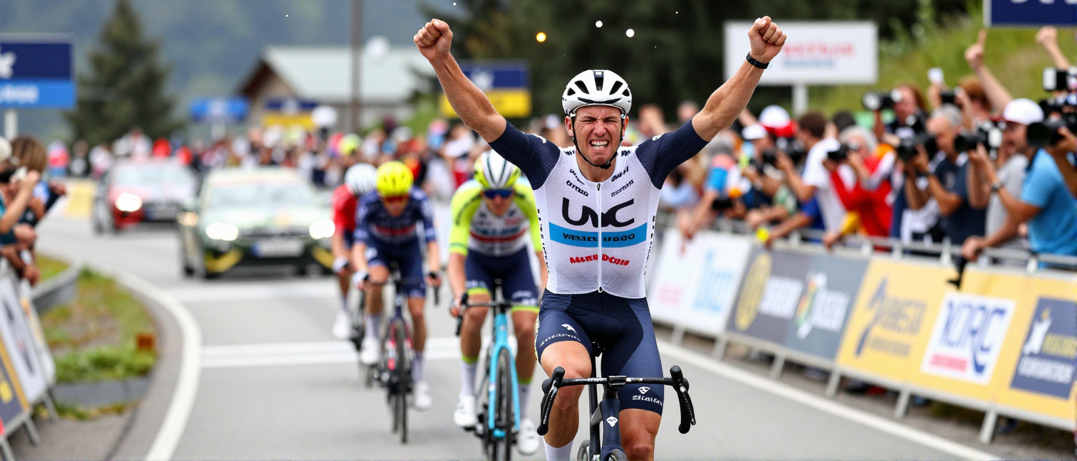 Mathieu van der Poel Triumphs in Intense 40C Heat Tour Stage