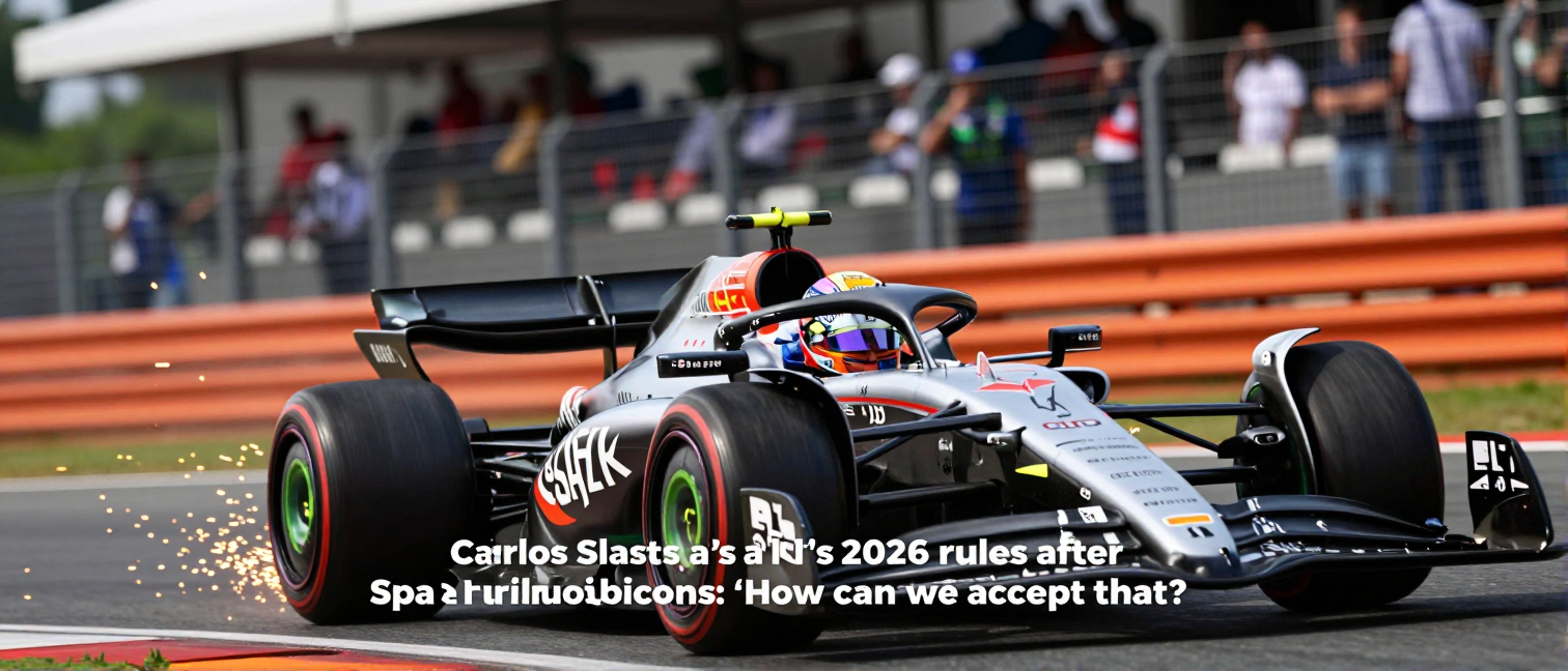 Carlos Sainz blasts F1’s 2026 rules after Spa simulations: 'How can we accept that?'