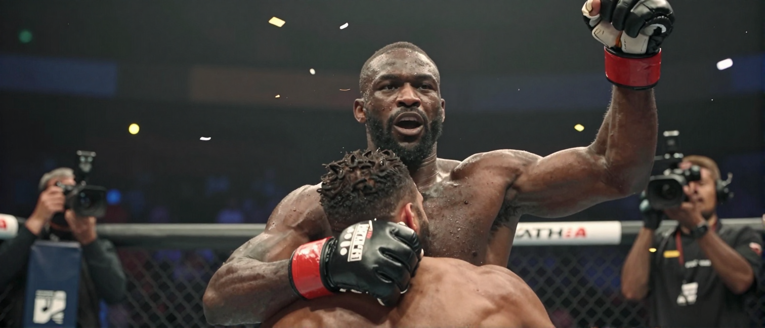 Francis Ngannou secures knockout win, embraces Dan Henderson