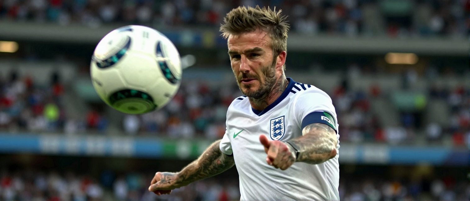 David Beckham Wipes Away Tears During National Anthem at England vs. Argentina World Cup Game