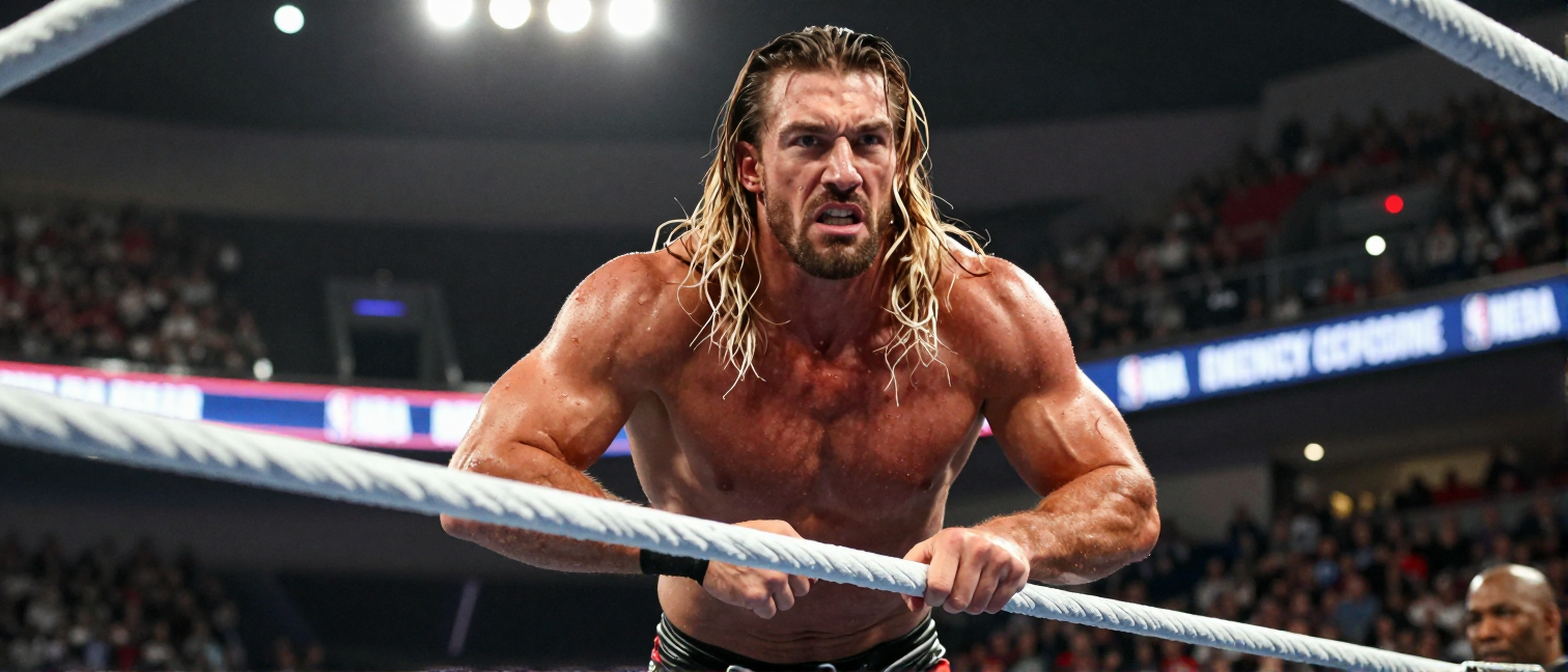 Roman Reigns interrupted by Tyrese Haliburton and Seth Rollins in NBA segment